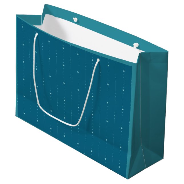 Cerulean Blue - Falling Stars Gift Bag (Front Angled)