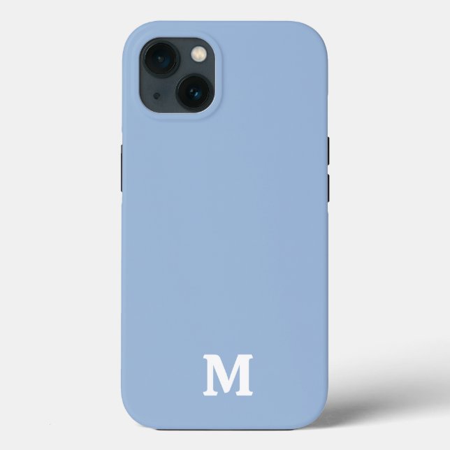 Cerulean blue Solid Colour Case-Mate iPhone Case (Back)