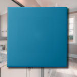 Cerulean Blue Solid Colour | Classic | Elegant Ceramic Tile<br><div class="desc">Cerulean Blue Solid Colour | Classic | Elegant | Trendy | Stylish | Gift</div>