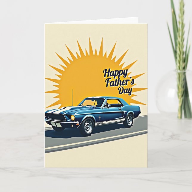 Cerulean Coupe Fathers Day Card (Front)