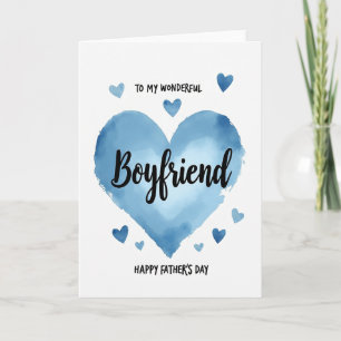 Cerulean Heart Fathers Day Card