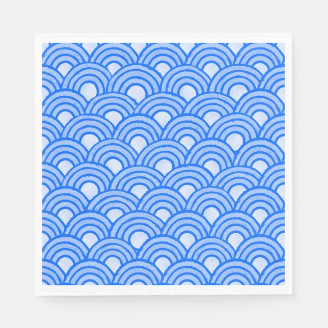 Cerulean Scales Paper Napkin (Front)