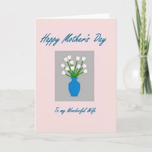 Cerulean Vase Mothers Day Card