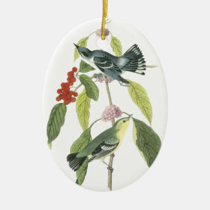 Cerulean Warbler, John Audubon Ceramic Ornament