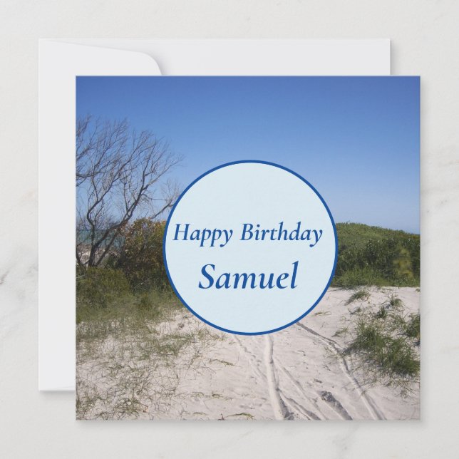 Cervantes WA Flat Birthday Card (Front)