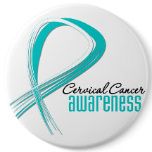 Cervical Cancer Awareness Grunge Ribbon