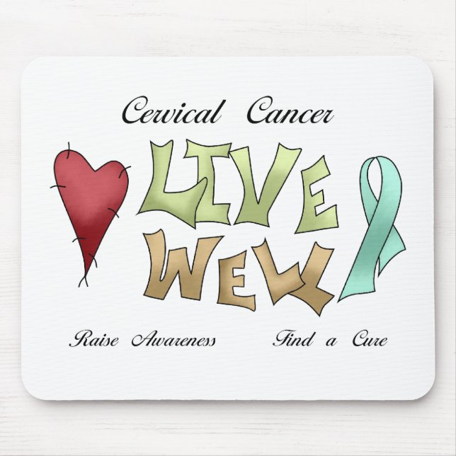 Cervical Cancer Awareness Mouse Pad (Front)