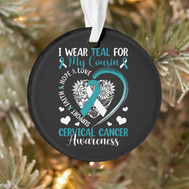  Cervical Cancer Awareness Ornament (Tree)