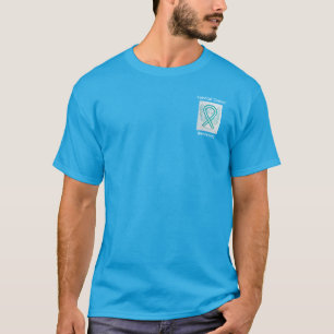 Cervical Cancer Awareness Ribbon Angel Custom Tee