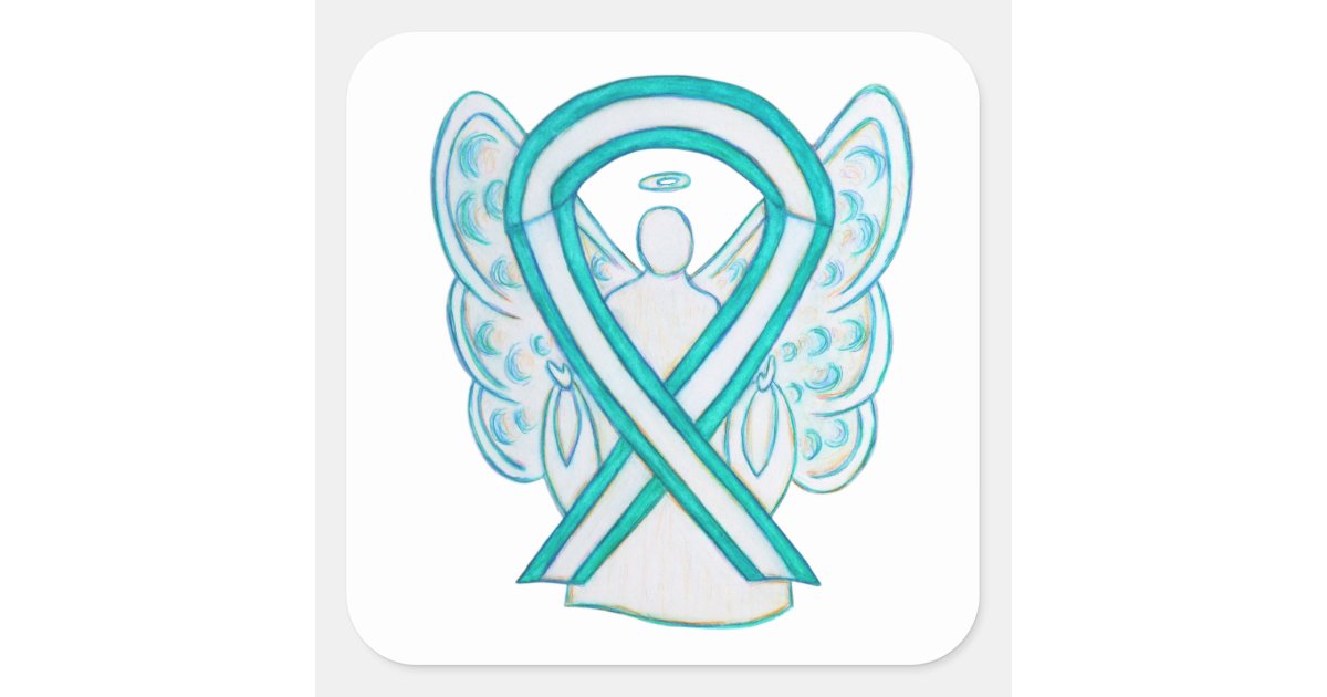 Cervical Cancer Awareness Ribbon Sticker Decals | Zazzle