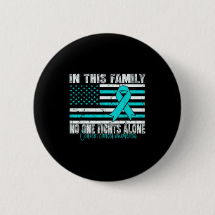 Cervical Cancer Awareness Women Men Cervical Cance 6 Cm Round Badge