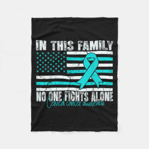 Cervical Cancer Awareness Women Men Cervical Cance Fleece Blanket