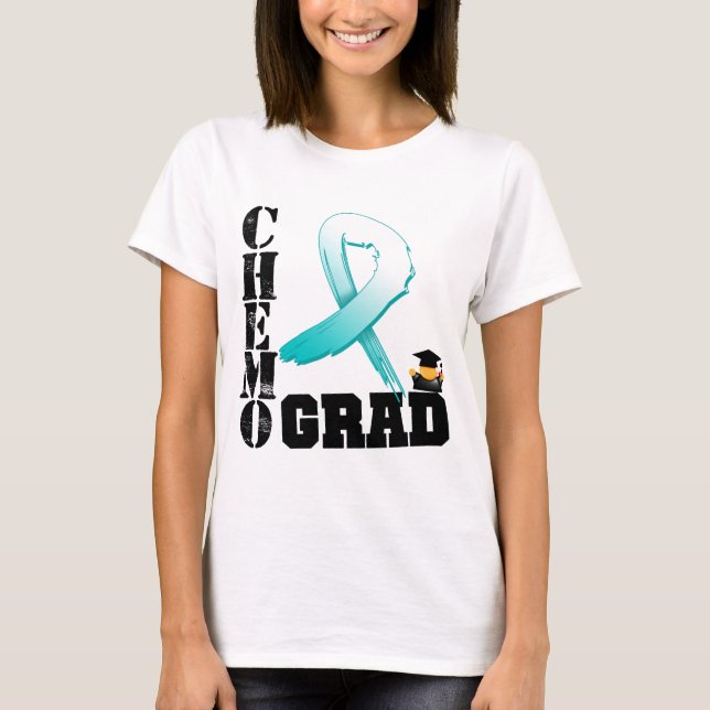 Cervical Cancer Chemo Grad T-Shirt (Front)