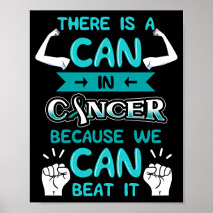 Cervical Cancer Closed Fist Squamous Cell Teal And Poster