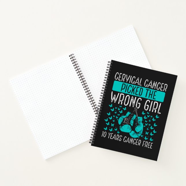 Cervical Cancer Picked The Wrong Girl Notebook (Inside)