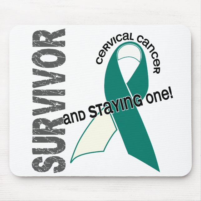Cervical Cancer Survivor Mouse Pad (Front)