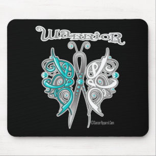 Cervical Cancer Warrior Celtic Butterfly Mouse Pad