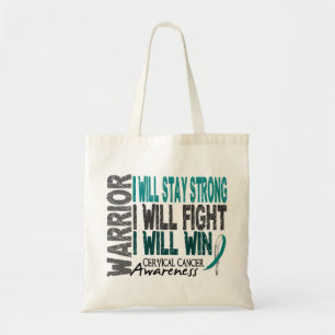 Cervical Cancer Warrior Tote Bag