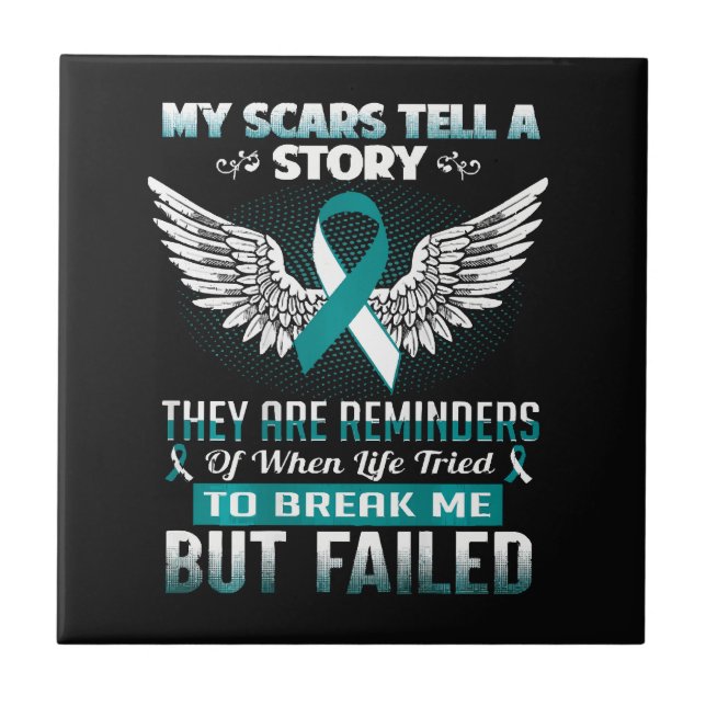 Cervical Cancer Women Ceramic Tile (Front)