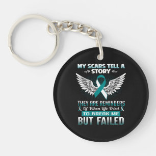Cervical Cancer Women Key Ring