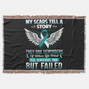 Cervical Cancer Women Throw Blanket