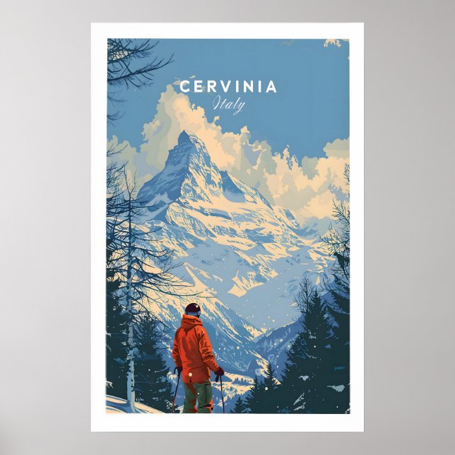 Cervinia Ski Print - Italy 1 (Front)