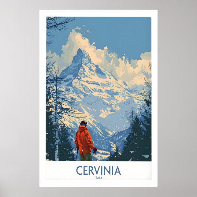 Cervinia Travel Poster - Italy 1 (Front)