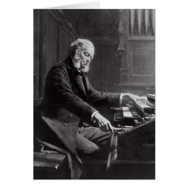 Cesar Franck at the console of the organ (Front)