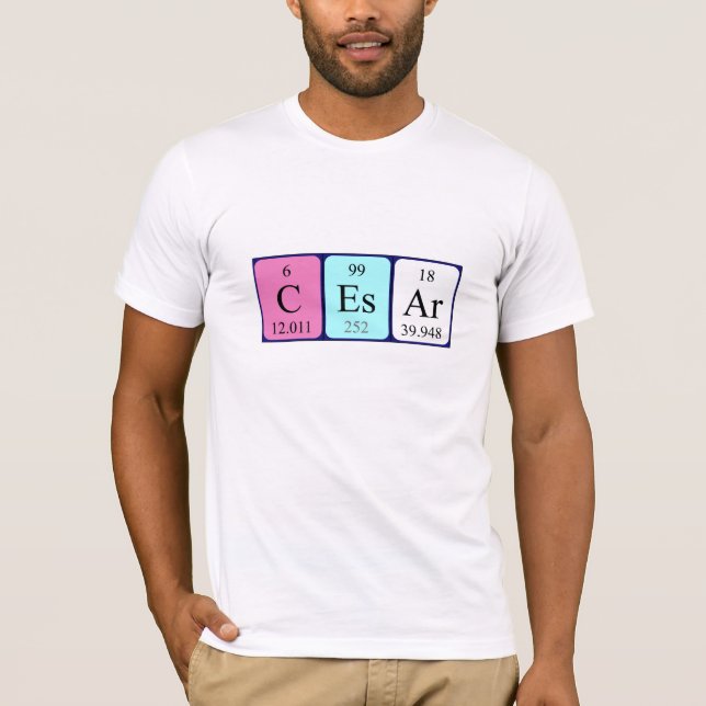 Cesar periodic table name shirt (Front)