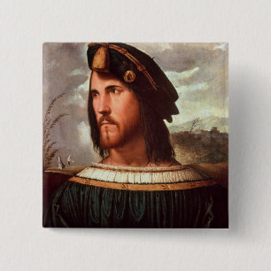 Cesare Borgia  Duke of Valencia 15 Cm Square Badge