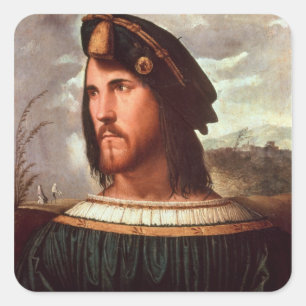 Cesare Borgia  Duke of Valencia Square Sticker