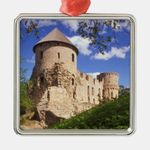 Cesis Castle in central Latvia. Metal Tree Decoration