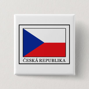 Ceska Republika 15 Cm Square Badge