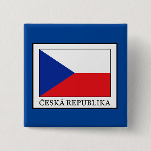 Ceska Republika 15 Cm Square Badge