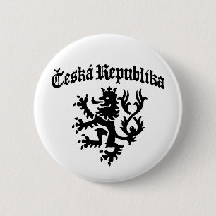 Ceska Republika 6 Cm Round Badge