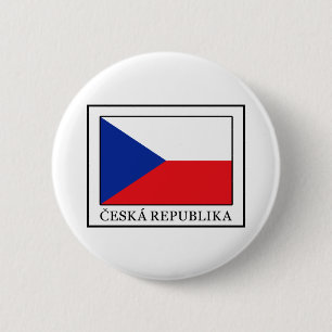 Ceska Republika 6 Cm Round Badge
