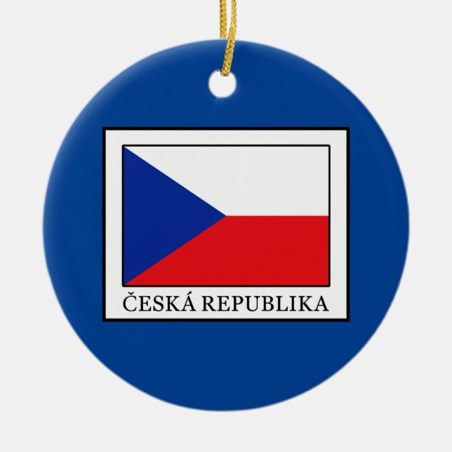 Ceska Republika Ceramic Tree Decoration (Front)