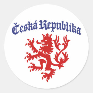 Ceska Republika Classic Round Sticker