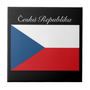 Česká republika vlajka ceramic tile