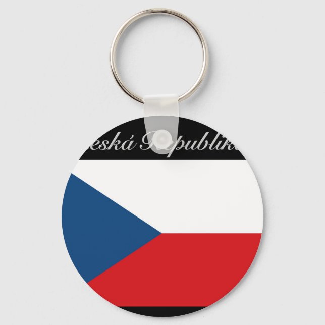Česká republika vlajka key ring (Front)