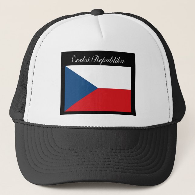 Česká republika vlajka trucker hat (Front)