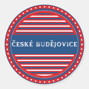Ceske Budejovice City Pride Emblem Czech Identity Classic Round Sticker