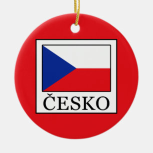 Česko Ceramic Ornament