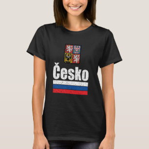 Cesko Pride u2013 Czech Flag and Coat of Arms Desi T-Shirt