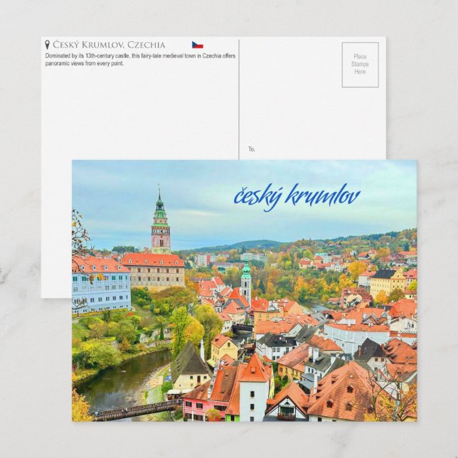 Český Krumlov, Czechia Postcard (Front/Back)