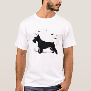 Cesky Terrier Dog � Halloween Moon Silhouette Clas T-Shirt