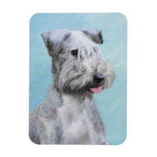 Cesky Terrier Painting - Cute Original Dog Art Magnet