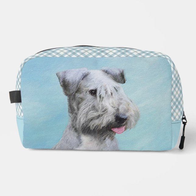 Cesky Terrier Painting Cute Original Pet Dog Art Dopp Kit (Front)