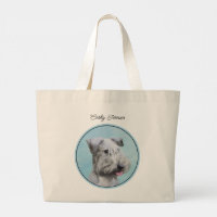 Cesky Terrier Painting Cute Original Pet Dog Art