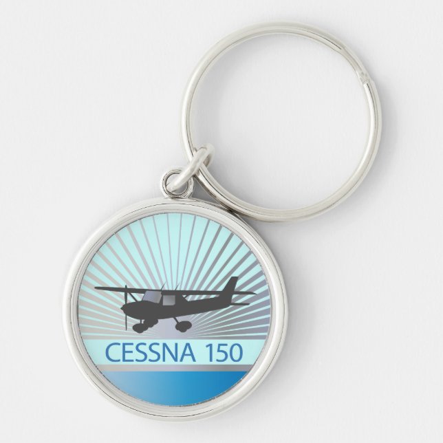 Cessna 150 Aeroplane Key Ring (Front)